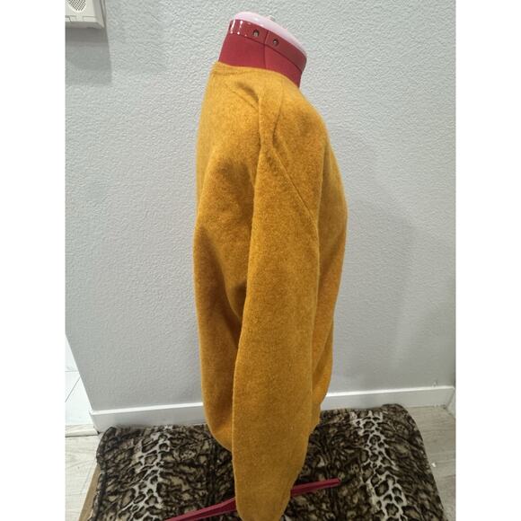Braemar Golden V Neck Sweater Long Sleeve Knit Pullover Classic Relaxed Fit - Picture 3 of 5